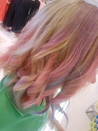 Ombre hair with My Hair Chalk